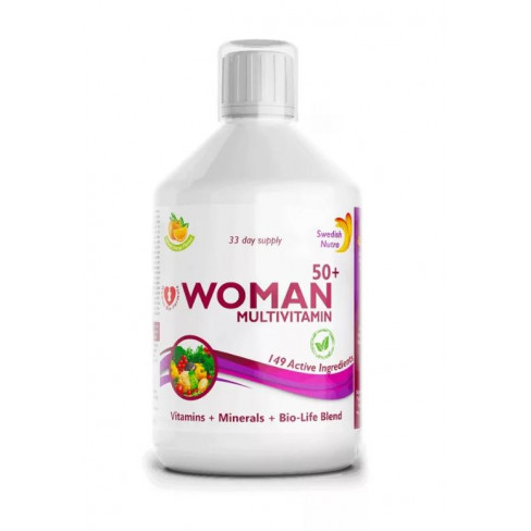 Swedish Nutra Woman 50+ folyékony Multivitamin 50 Feletti Nőknek 500ml